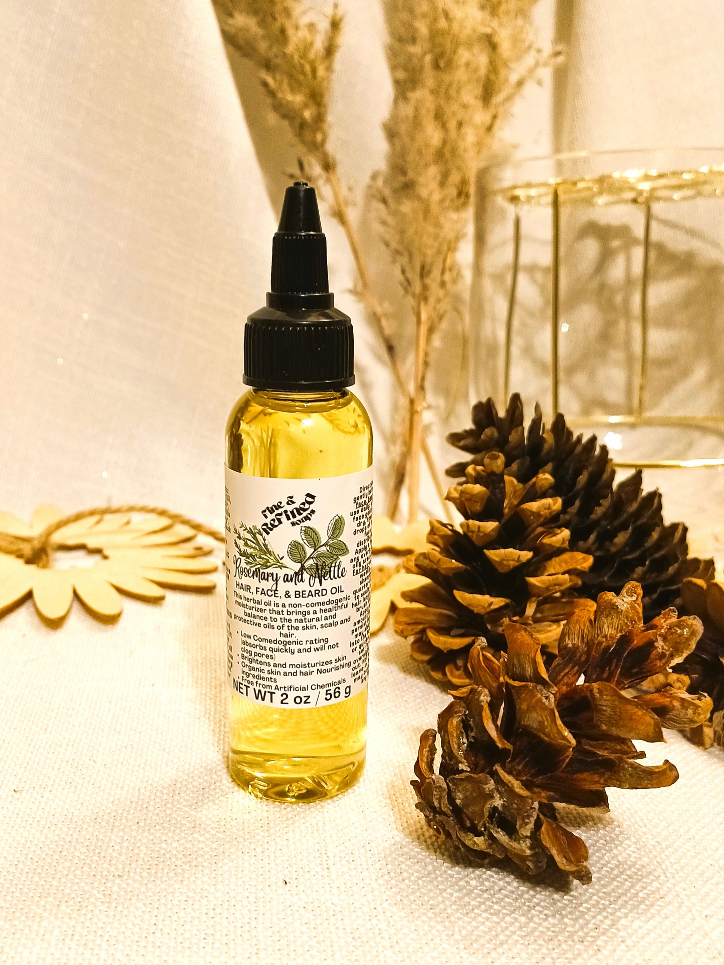 Rosemary & Nettle Hair Face & Beard Oil