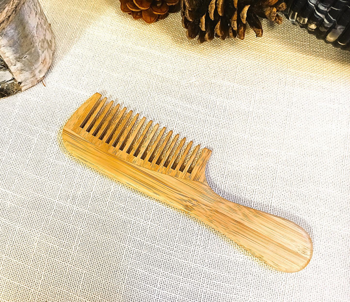 Natural Non-Static Paddle Brushes and Combs